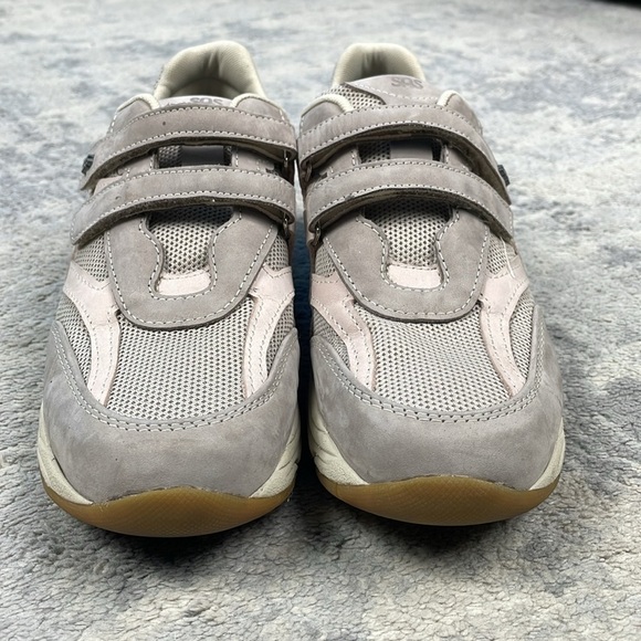 SAS TMV Walking Sneaker Hook and Loop Straps Comfort Taupe Sz 9 - Picture 3 of 12